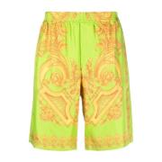 Versace Avslappnade shorts Green, Herr