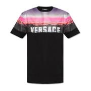 Versace Tryckt T-shirt Black, Herr