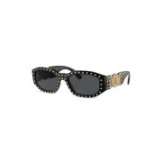 Versace Svarta solglasögon med originaltillbehör Black, Unisex