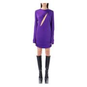 Versace Kvinnors Kläder Klänning Orkidé Lila Ss23 Purple, Dam