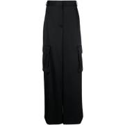 Versace Wide Trousers Black, Dam