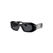 Versace Svarta solglasögon, stiliga och mångsidiga Black, Dam