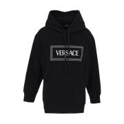 Versace Svart Logohoodie Black, Dam