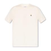 Vivienne Westwood T-shirt med logotyp Beige, Herr