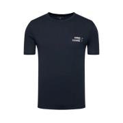 Armani Exchange Klassisk Crew Neck Tee Uppgradering Blue, Herr