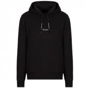 Armani Exchange Svart herrhoodie Black, Herr