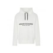 Armani Exchange Vit Huvtröja H 6Rzmlezj4Xz White, Herr