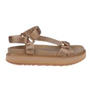 ASH Nude Ugogastrass Platta Sandaler Beige, Dam