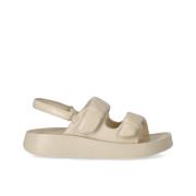 ASH Vinci Slingback Platform Sandaler Beige, Dam