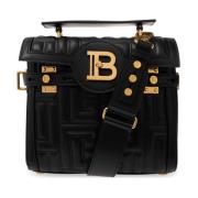 Balmain B-Buzz 23 quiltad axelväska Black, Dam