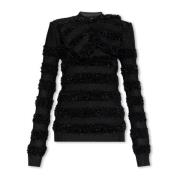 Balmain Round-neck Knitwear Black, Dam