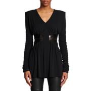 Balmain Kort Svart Dagsklänning Black, Dam