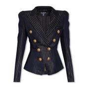 Balmain Dubbelknäppt blazer Blue, Dam