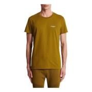 Balmain T-shirt i bomull med logotryck Green, Herr