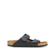 Birkenstock Sandals Arizona Natural Leather Black, Herr