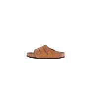 Birkenstock Sliders Brown, Dam