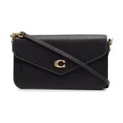 Coach Klassisk Svart Läder Crossbody Väska Black, Dam