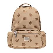 Dolce & Gabbana Monogramryggsäck Beige, Herr