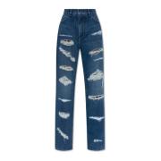 Dolce & Gabbana Jeans med vintageeffekt Blue, Dam