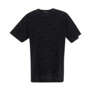 Dolce & Gabbana Logo Jacquard T-shirt Black, Herr