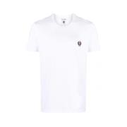 Dolce & Gabbana Logo-broderad Vit T-shirt White, Herr