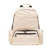 Dolce & Gabbana Ryggsäck med logotyp Beige, Unisex