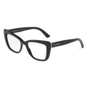 Dolce & Gabbana Eleganta Dg3308 Cat Eye Glasögon Black, Dam