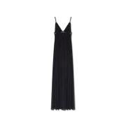 Dolce & Gabbana Maxi slipklänning Black, Dam