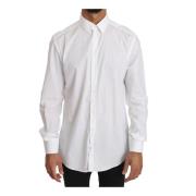 Dolce & Gabbana Ny Vit Slim Fit Formell Skjorta White, Herr
