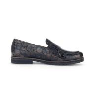 Gabor Brun lackloafer med Easy Walking-komfort Brown, Dam