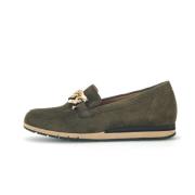 Gabor Gröna Mocka Loafers Green, Dam