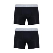 Hanro Boxershorts 2-pack Black, Herr