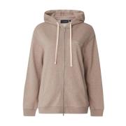 Lexington Sweatshirt med dragkedja Beige, Dam