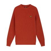 Lyle & Scott Lyle tröja Scott Kn1701V -W701 Orange - Klädstorlekar: L ...