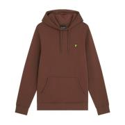 Lyle & Scott Rust-L Pullover Hoodie, 100% Bomull, Justerbar Huva Brown...