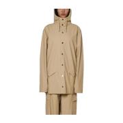 Rains Modern regnjacka med funktionell design Beige, Unisex