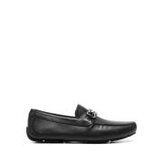 Salvatore Ferragamo Svarta platta skor Black, Herr