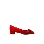 Salvatore Ferragamo Ballerinaskor med klack Red, Dam