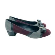 Salvatore Ferragamo Ballerina Skor Blue, Dam