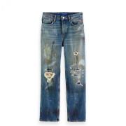 Scotch & Soda Förstörda Straight Jeans Blue, Dam