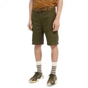 Scotch & Soda Gröna Bomullsblandade Cargo Shorts Green, Herr