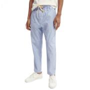 Scotch & Soda Slim-Fit Bomull Poplin Joggers Blue, Herr