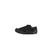 Superga Canvas sneakers med vaxade bomullssnören Black, Dam