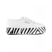 Superga Sneakers med kil White, Dam