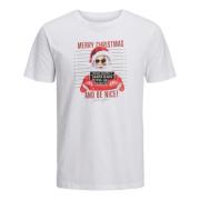 Jack & Jones Jorchristmas mugshot tee ss c.n xmas - 12221440 White, He...