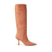 Stuart Weitzman Xcurve 85 Slouch Stövlar Brown, Dam