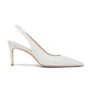 Stuart Weitzman Elegant Slingback Pump White, Dam