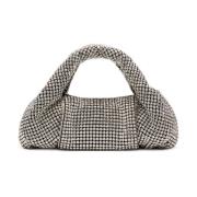 Stuart Weitzman Kristall Mesh Mini Tote Väska Gray, Dam