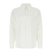 Jil Sander Oversize Poplin Skjorta White, Dam