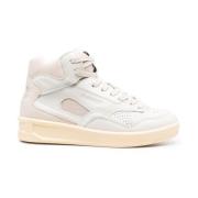 Jil Sander Ljus Beige High Top Sneakers Beige, Dam